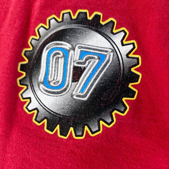 Y2K Streetwear Mens size Large Distressed Dragon Fire Flames Long Sleeve T-shirt - Picture 8 of 8